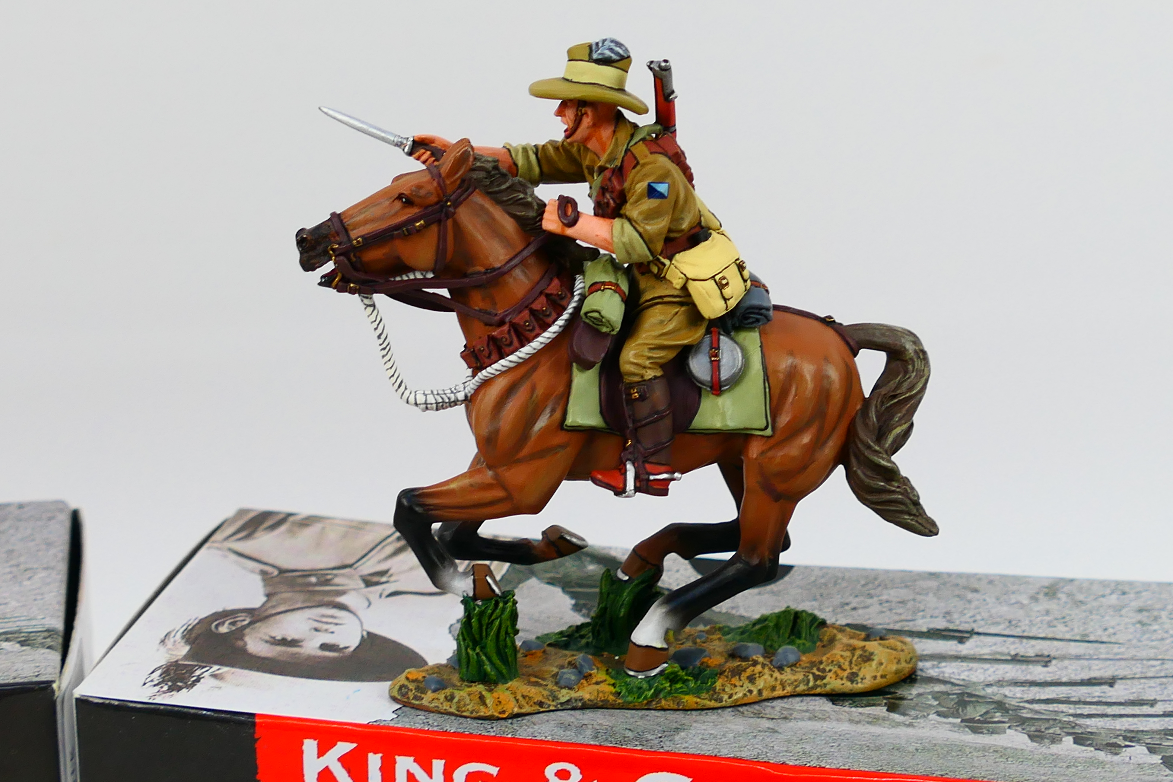 King and Country - Three boxed figures from the King and Country 'Australian Light Horse' series. - Image 4 of 4