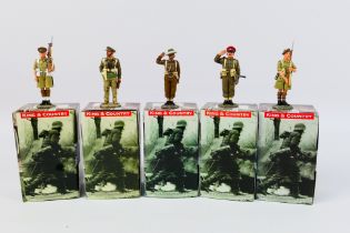 King and Country - Five boxed figures from the King and Country predominately '8th Army' series.