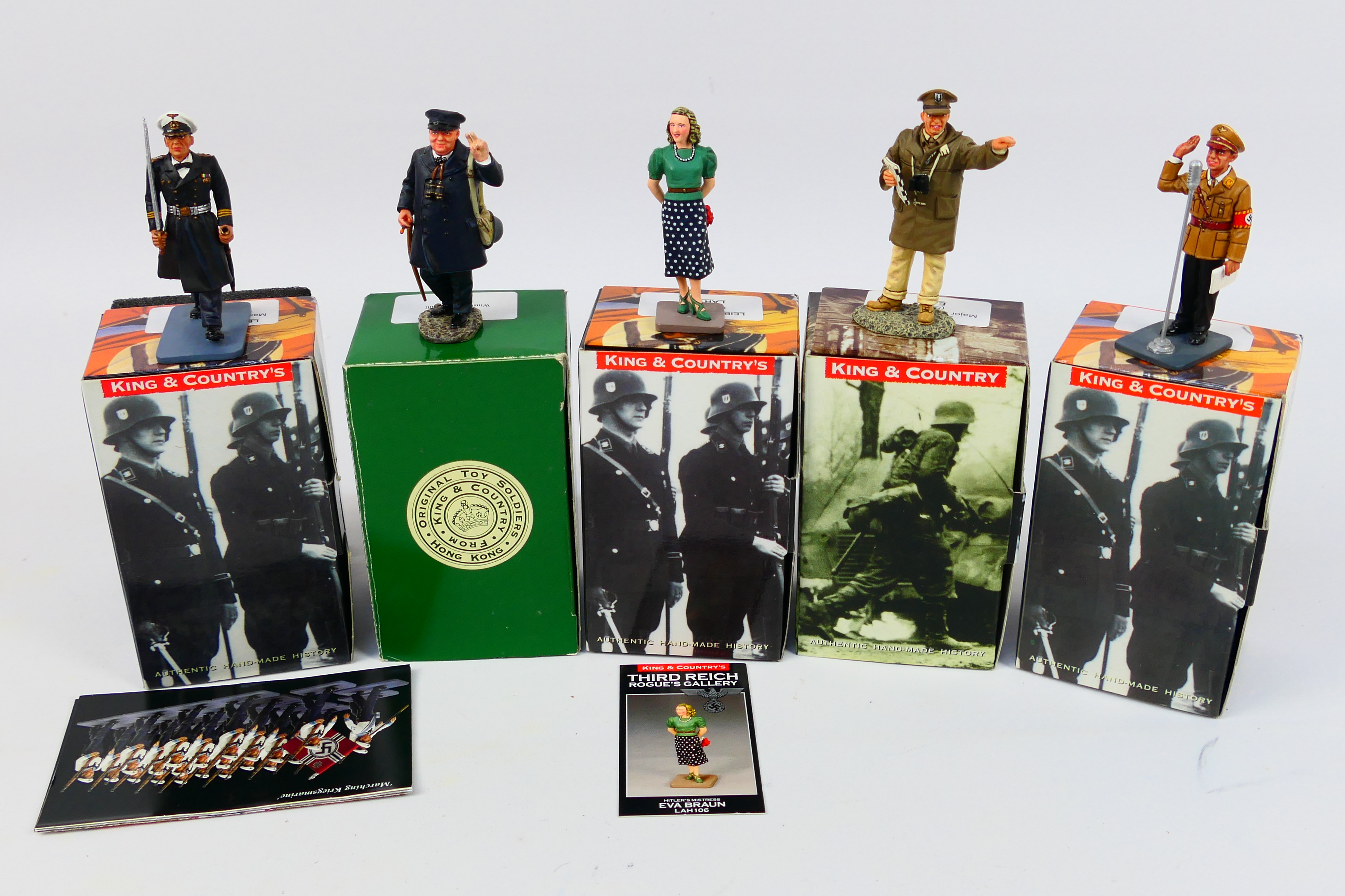 King and Country - Five boxed figures from various King and Country series.