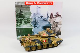 King and Country - A boxed King & Country EA29 WW2 '8th Army Series' Crusader Tank with Crew.