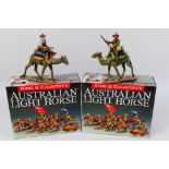 King and Country - Two boxed figures from the King and Country 'Australian Light Horse' series.