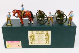 Toy Army Workshop - A boxed Toy Army Workshop BS106 Double Open Limber Set with Crew.