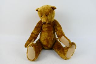 Beares of Mimizan - A golden mohair jointed teddy bear with working growler by Beares of Mimizan.