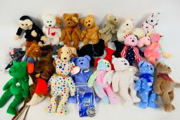 Ty Beanies - Teenie Beanie Babies - A collection of 27 x including, Erin, Halo, Luke, Pinchers,