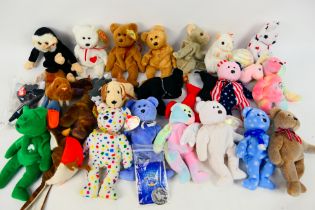 Ty Beanies - Teenie Beanie Babies - A collection of 27 x including, Erin, Halo, Luke, Pinchers,