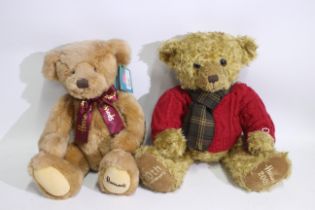 Harrods bears - 2 x Harrods bears: Bobby bear and 2005 20th Anniversary bear (who has a small mark