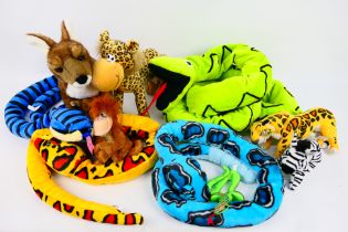 Plush Toys - Snakes - Ape - Zebra - Kangaroo and Joey - Disney - K & M International.
