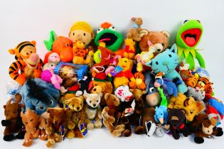 Coke Cola - Disney - A collection of soft toys including a collection of Coke Cola Bean Bag animals,