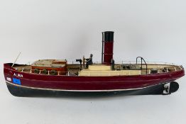 A radio controlled model tug boat 'Alma'