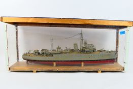 A static model of a Royal Navy Sandown C