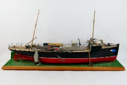 A model of a steam fighting ship 'Volcan