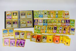 Pokemon - A collection of 216 x loose cards including multiples from the Base set.