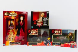 Hasbro - Star Wars - Four Star Wars Episode 1 items.