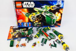 Lego - Star Wars - A Lego Star Wars set entitled Bounty Hunter Assault Gunship withy instructions,