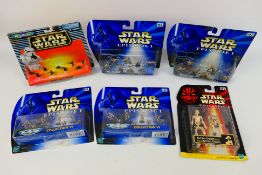 Hasbro - Star Wars - Six Star Wars unopened blister packs comprising of five Mico Machines sets