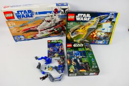 Lego - Star Wars - An assortment of Lego Star Wars sets including set 7679 Republic Fighter Tank,