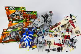 Lego - Star Wars - An assortment of unboxed Star Wars Lego including set 8093 Plo Koon's Jedi