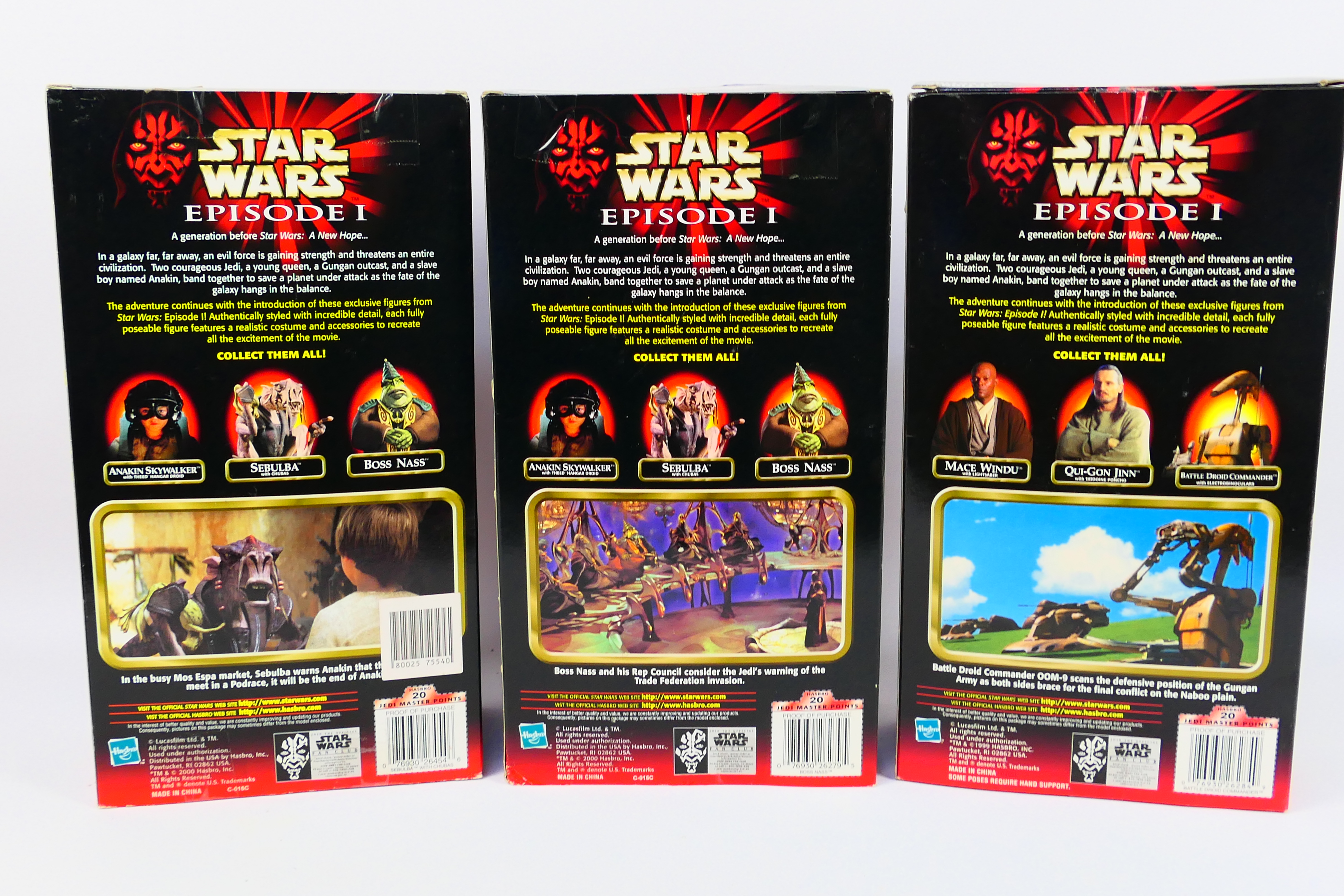 Hasbro - Star Wars - Three Star Wars twelve inch figures from episode one which include Boss Nass, - Image 5 of 5