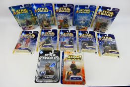 Hasbro - Star Wars - A set of twelve Star Wars Figures which includes R2-D2 Droid Factory Flight,