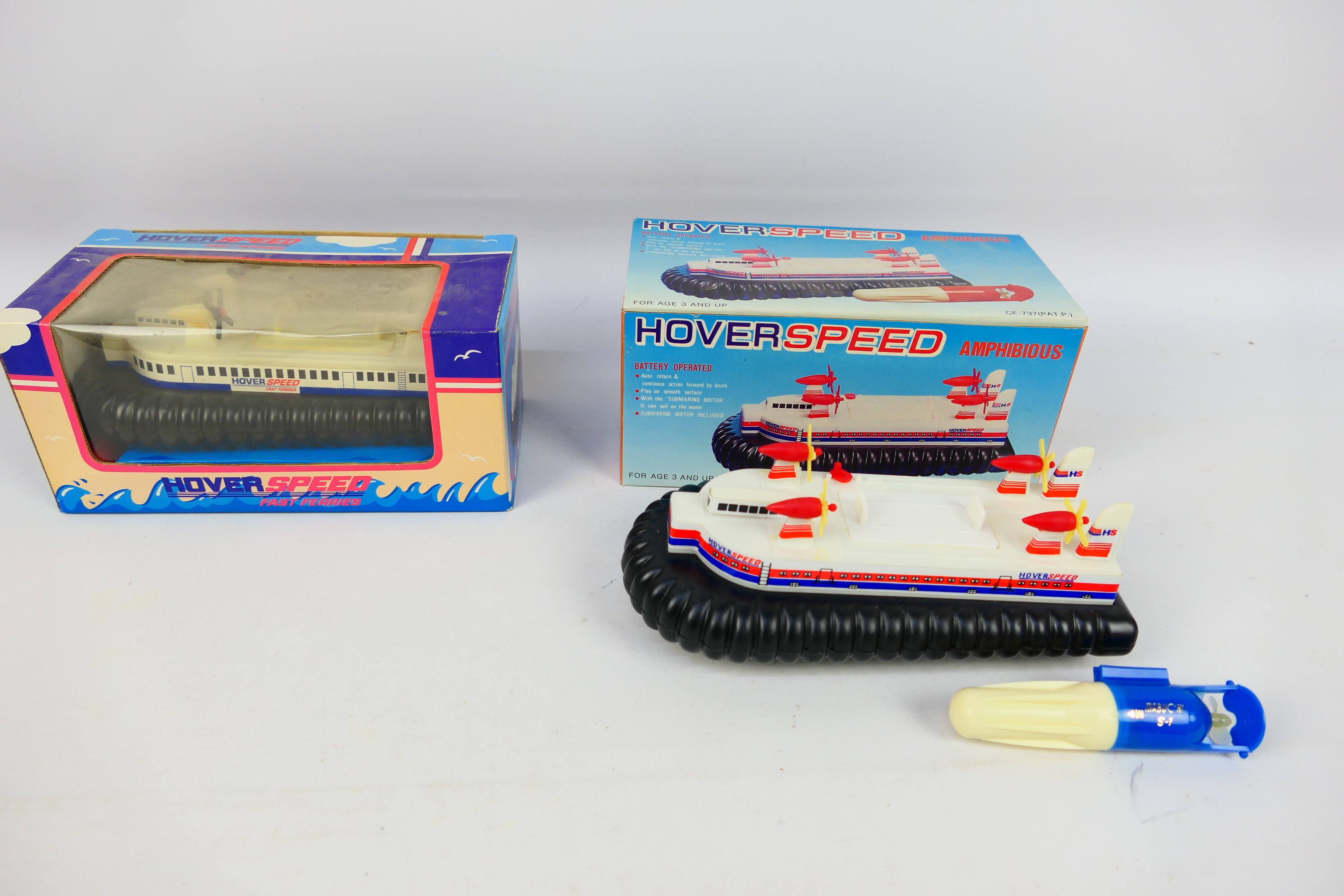 GT - Soma - 6 x boxed toy hovercraft models including a 1990 dated Soma remote control hovercraft, - Image 12 of 12