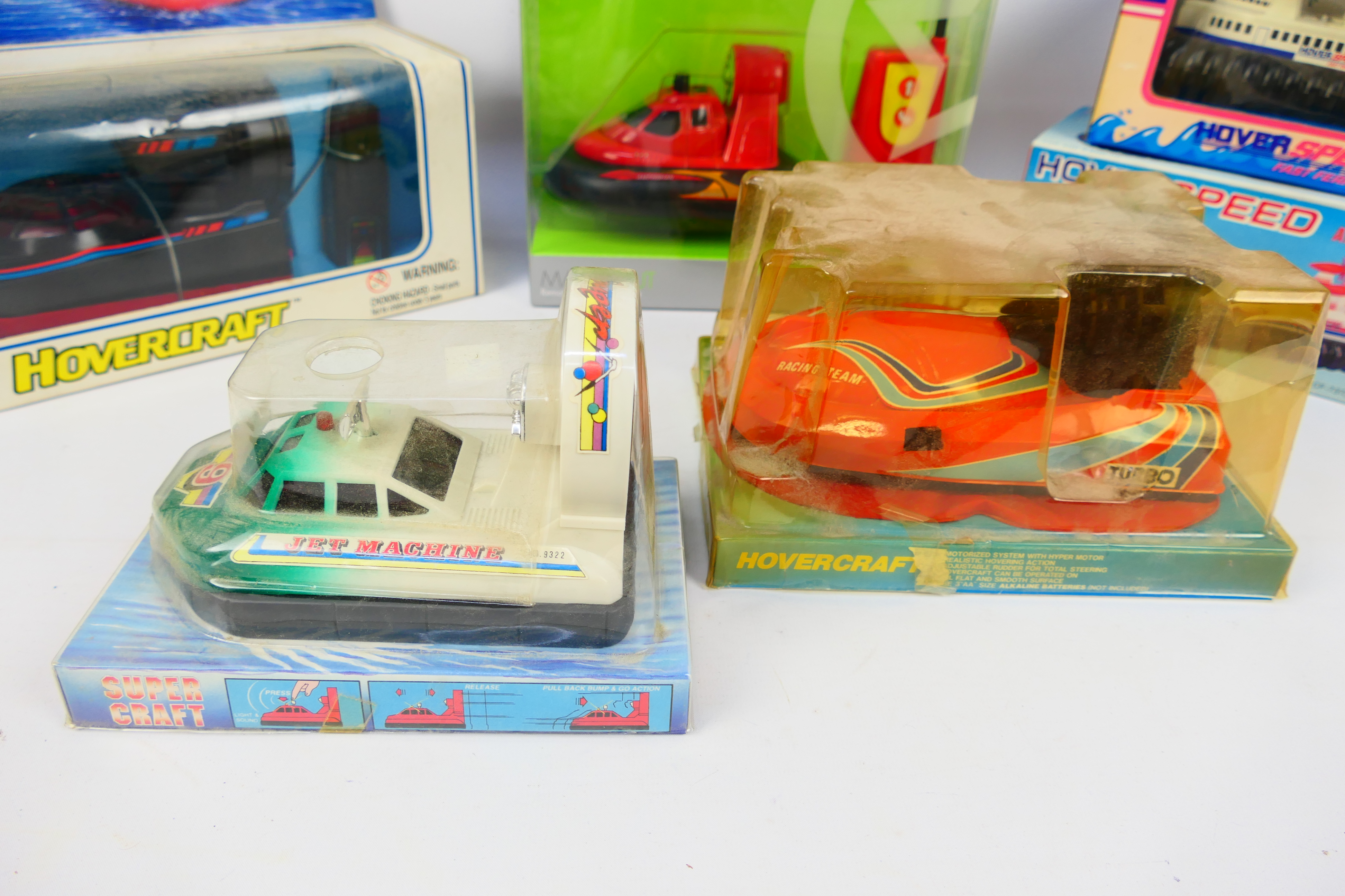 GT - Soma - 6 x boxed toy hovercraft models including a 1990 dated Soma remote control hovercraft, - Image 5 of 12