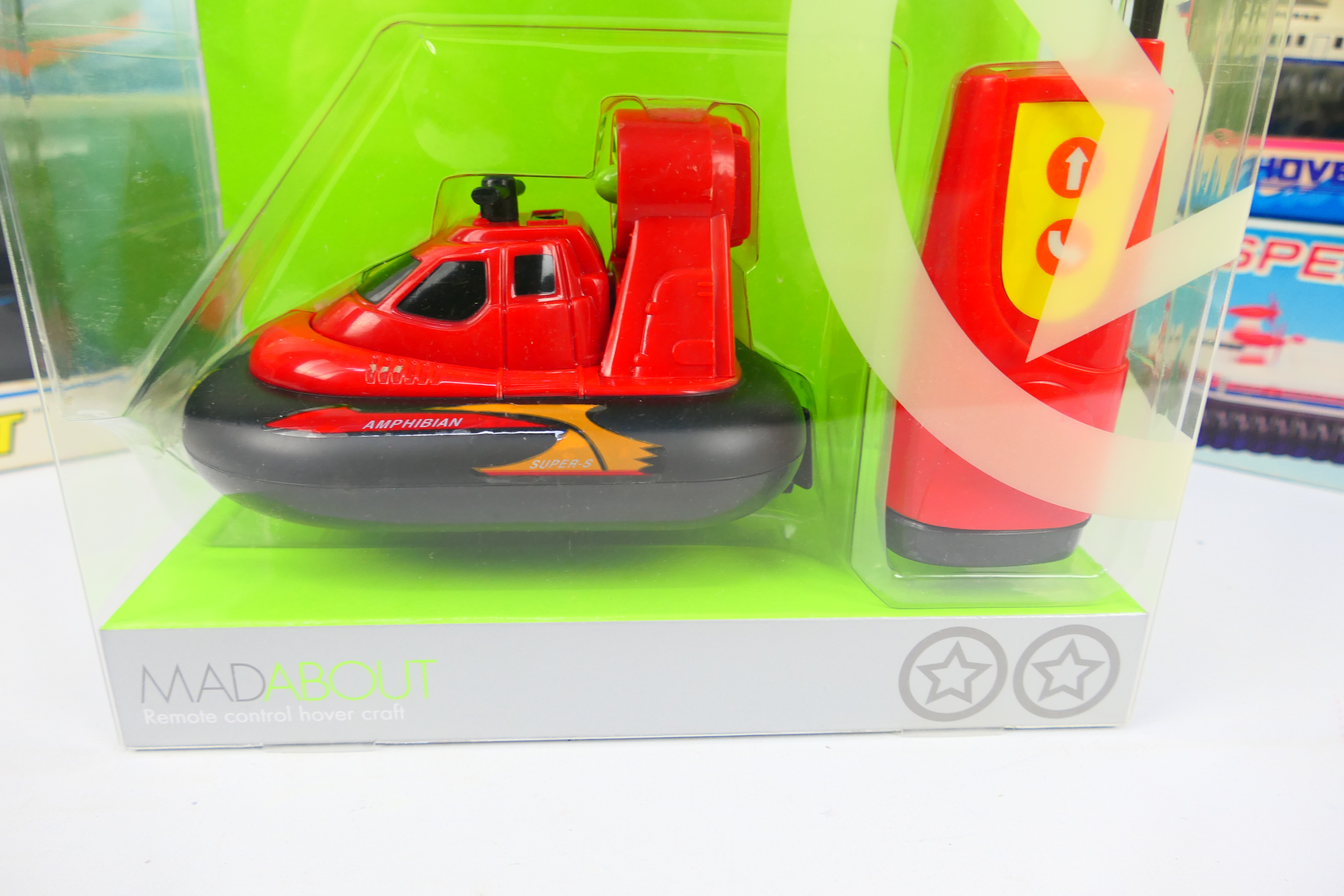 GT - Soma - 6 x boxed toy hovercraft models including a 1990 dated Soma remote control hovercraft, - Image 8 of 12