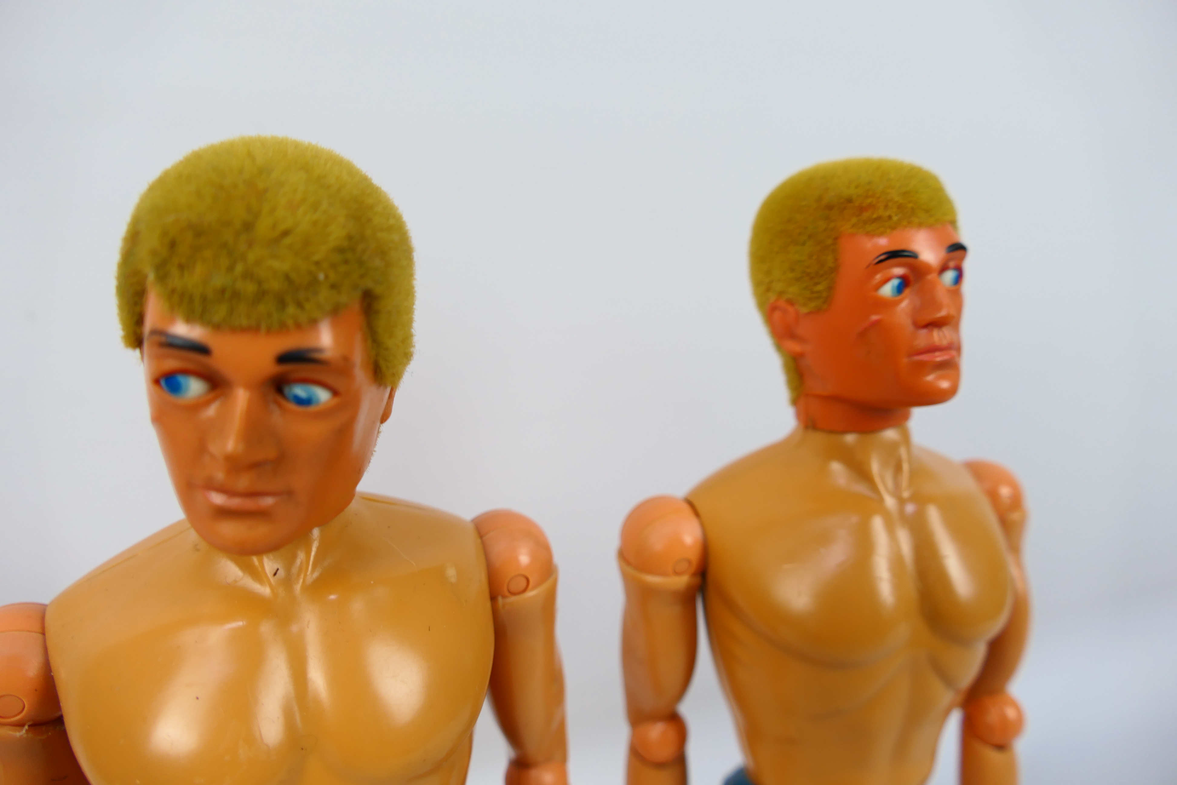 Palitoy - Action Man - An pair of unboxed 1978 Action Man action figure with Blond Flock hair, - Image 3 of 10