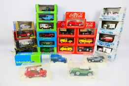 Ertl - Eligor - Solido - A boxed collection of diecast model vehicles in various scales.
