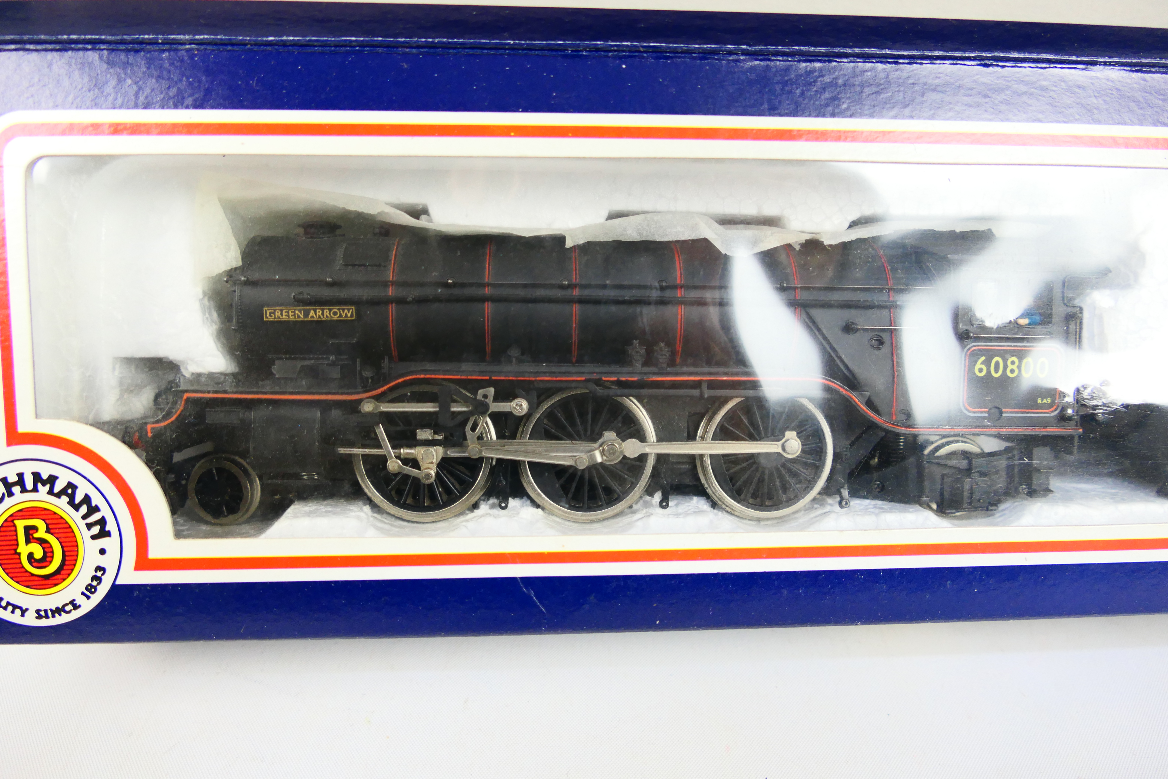 Bachmann - A boxed Bachmann OO gauge #31-551 V2 Class 2-6-2 steam locomotive and tender, Op.No. - Image 3 of 8