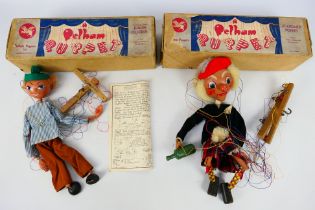 Pelham Puppets - Two boxed vintage Pelham Puppets.