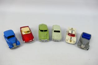 Dinky Toys - A small group of six unboxed Dinky Toys, majority being repainted,