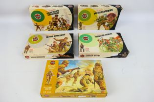 Airfix - 5 x boxed vintage set of soldiers in 1:32 scale, Australian Infantry # 51458-3,