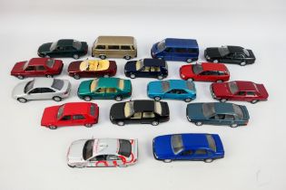 Minichamps - Schabak - A group of 16 unboxed European manufactured diecast model vehicles in 1:43