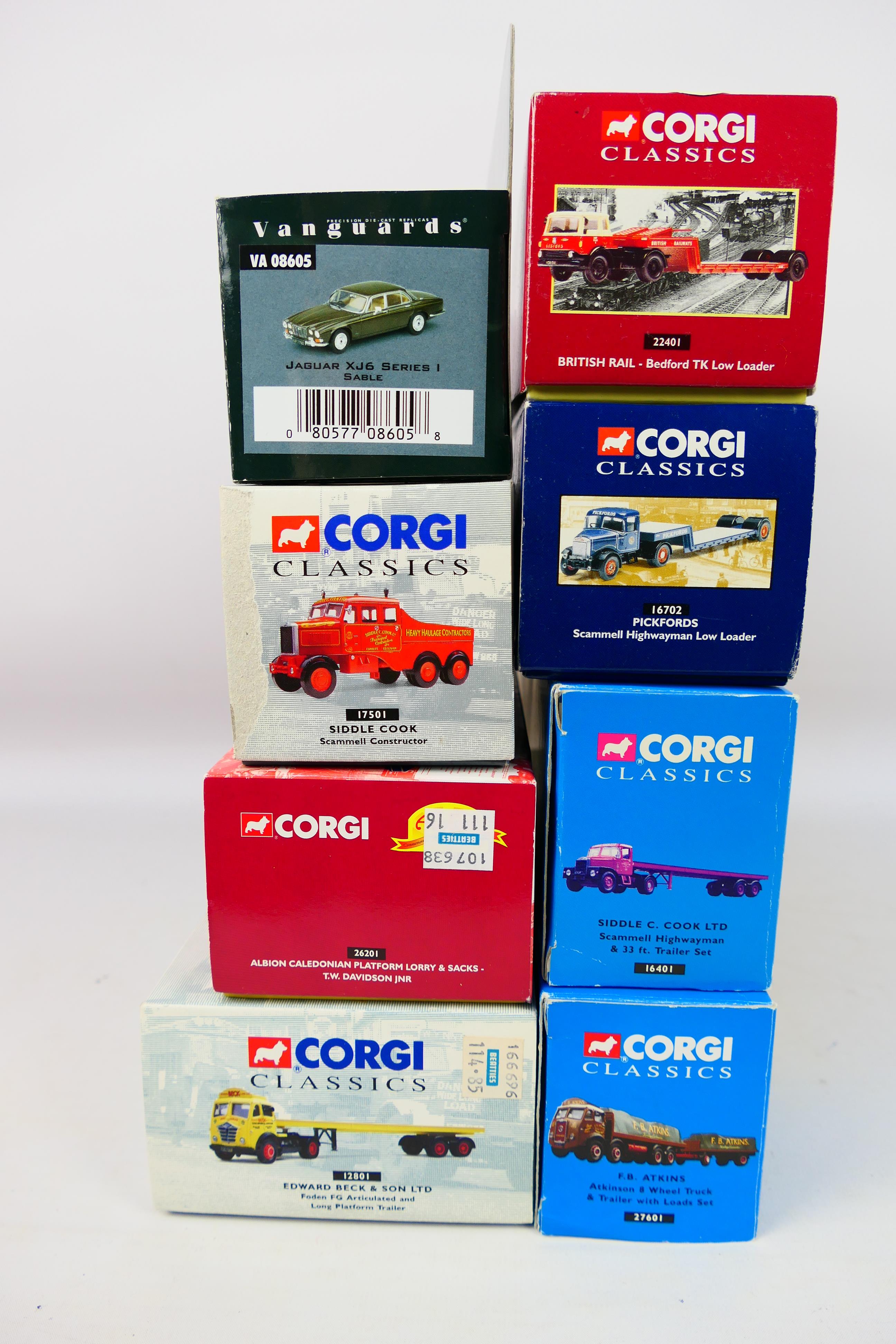 Corgi - Corgi Heavy Haulage - Vanguards - A boxed group of eight diecast model vehicles. - Image 8 of 10