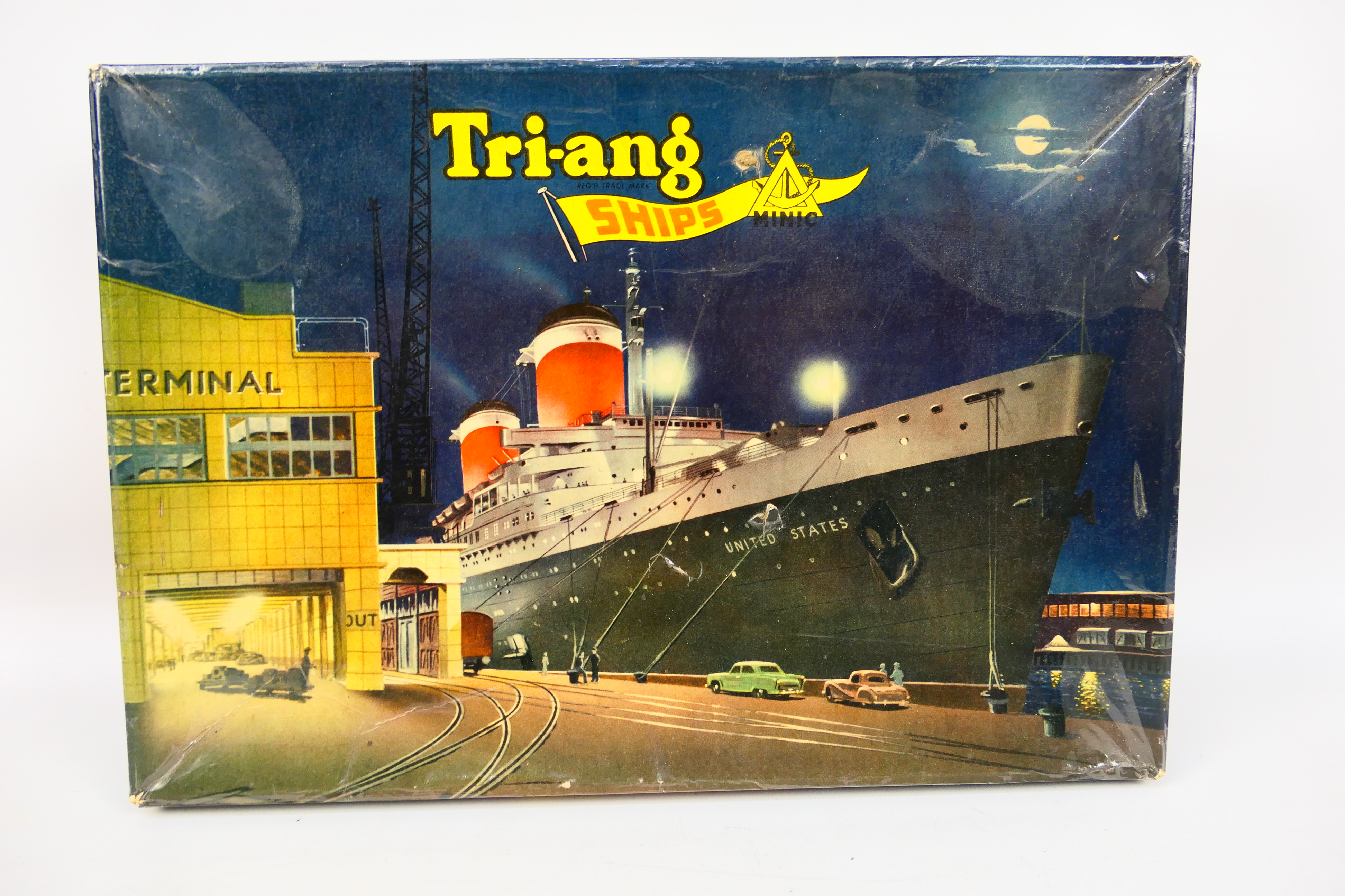 Tri-ang - Minic - Ships - A boxed S.S. United States Presentation set # M.892.