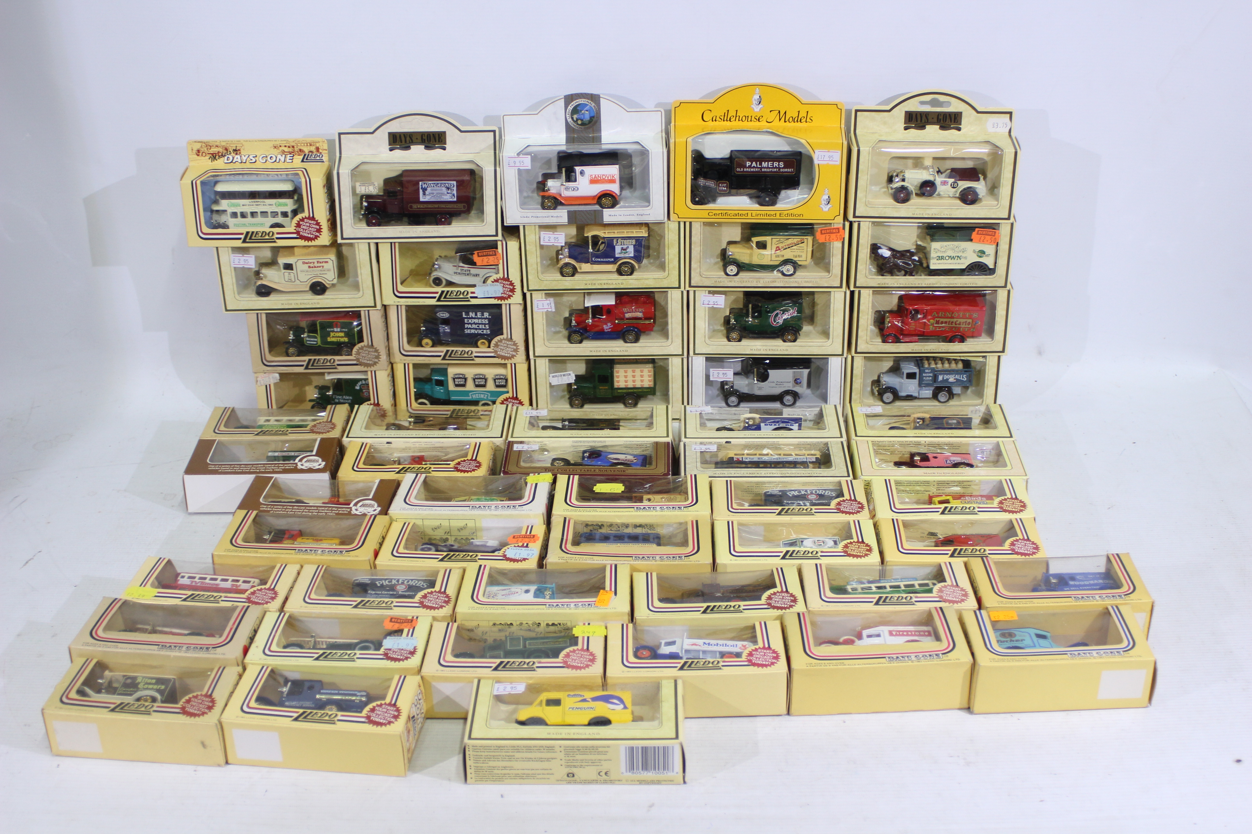 Lledo - A boxed collection of 55 diecast model vehicles from Lledo.