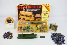 Matchbuilder - Britains - A collection of soldiers and model kits including a Matchbuilder electric