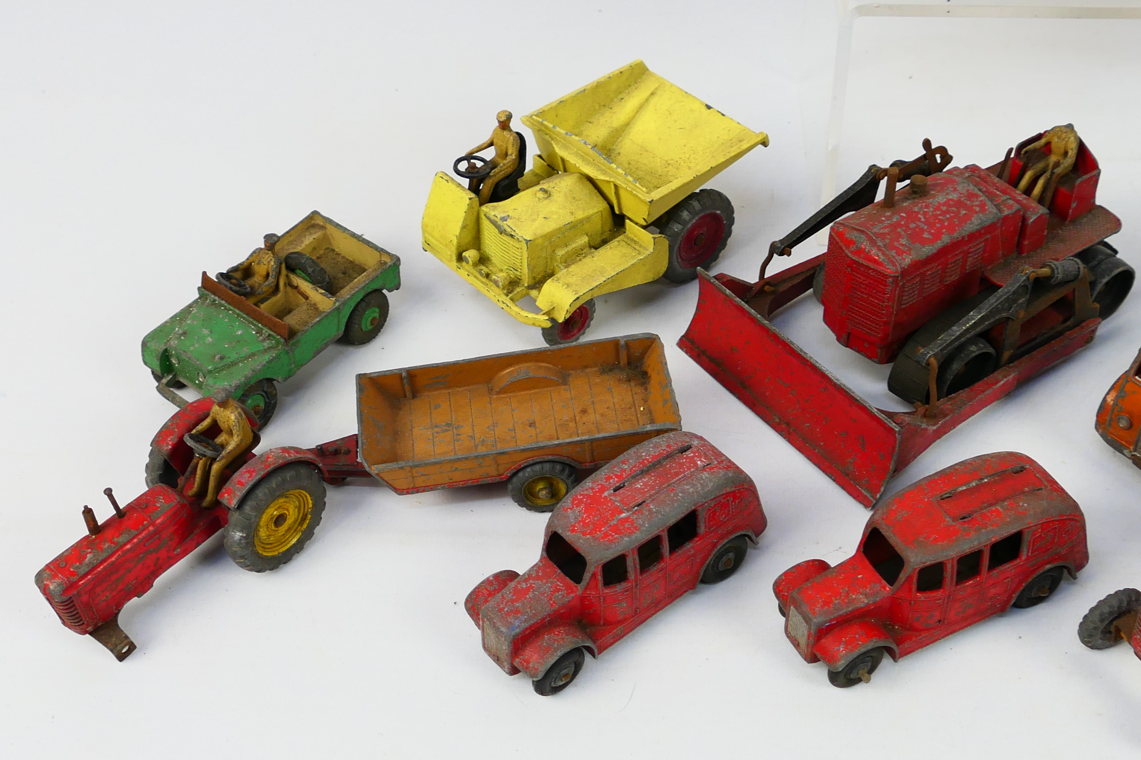 Dinky - A group of unboxed models including Foden 8 wheel platform lorry # 502, - Image 2 of 4