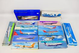 Wooster - Others - A fleet of 15 boxed plastic commercial airline model aircraft kits in various