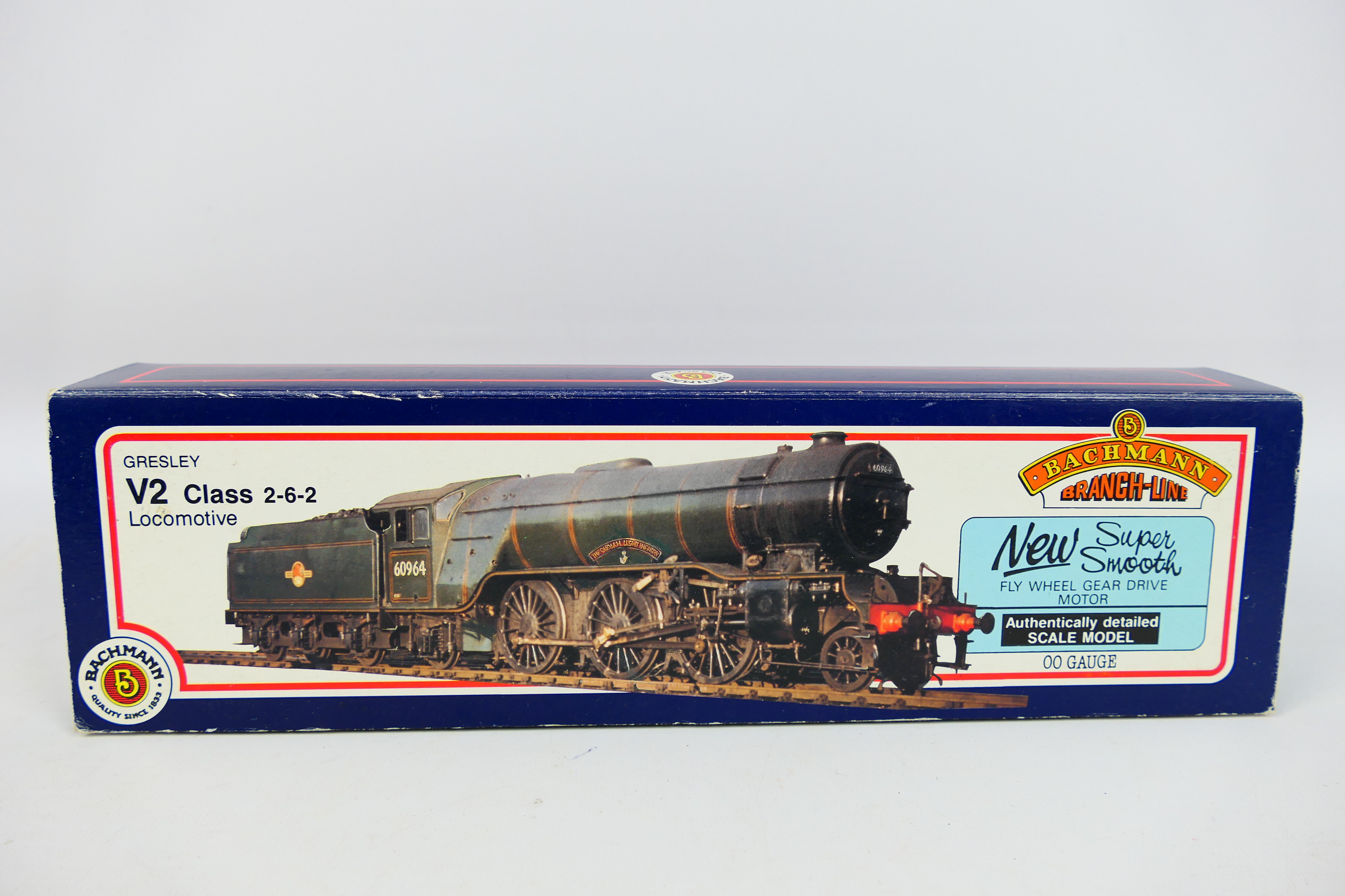 Bachmann - A boxed Bachmann OO gauge #31-551 V2 Class 2-6-2 steam locomotive and tender, Op.No. - Image 2 of 8