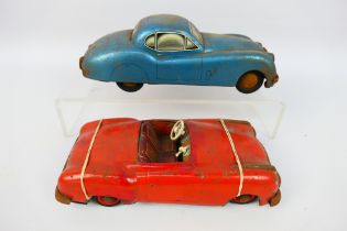 Distler - JNF - 2 x vintage tinplate cars,