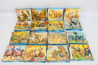 Airfix - 16 x vintage boxed sets of soldiers and figures including Japanese Infantry # S18-59,