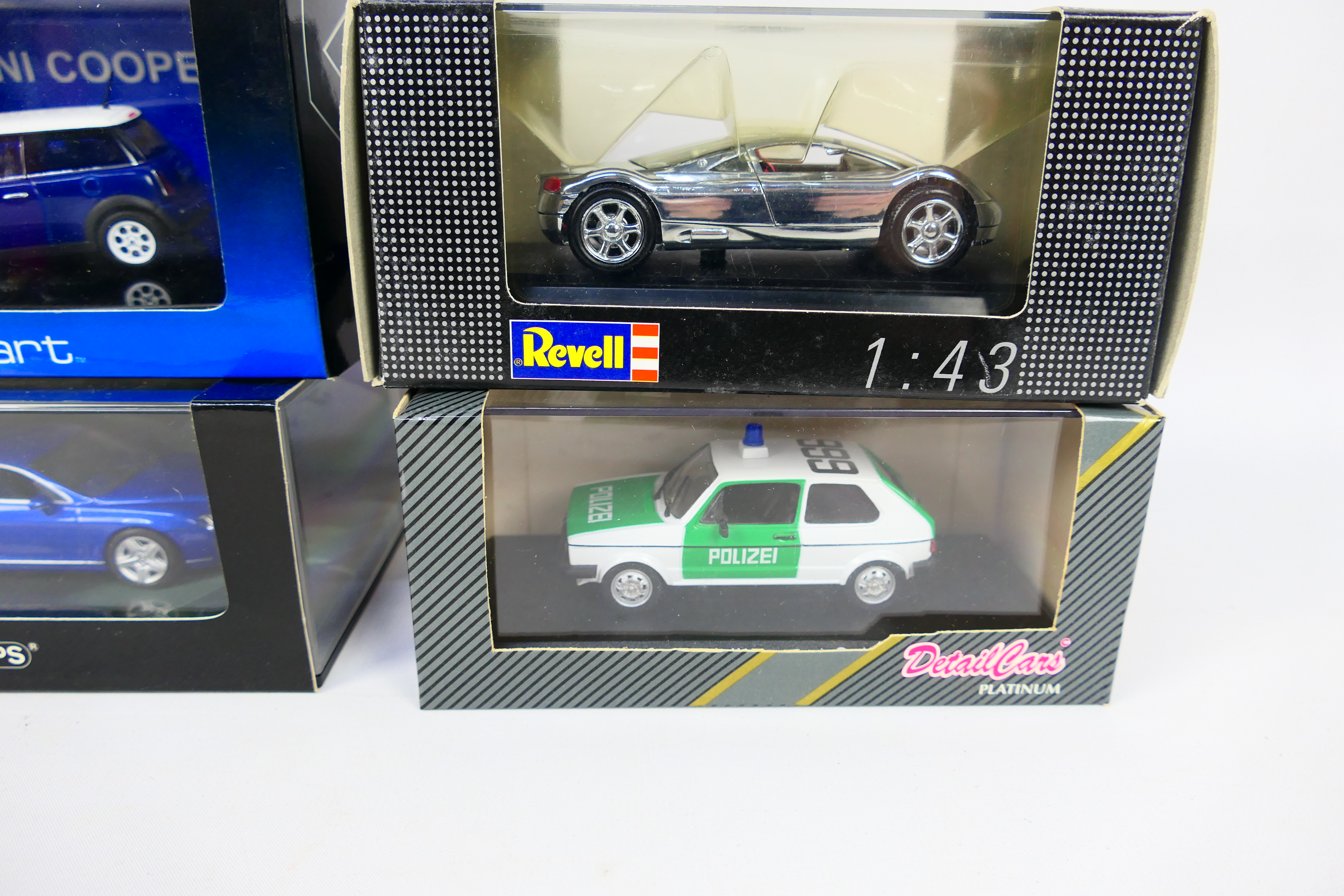 Minichamps - AutoArt - Revell - Detail Cars - Six boxed diecast 1:43 scale model vehicles. - Image 8 of 10