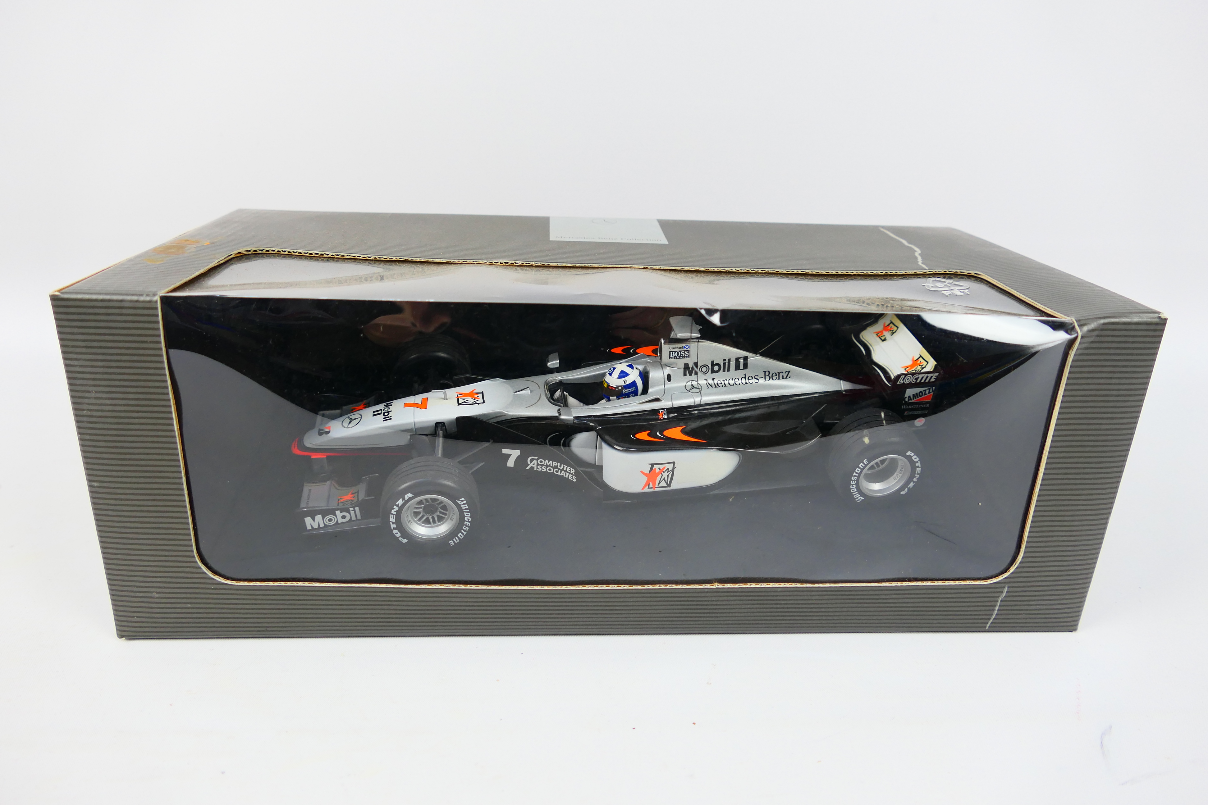 Minichamps - A boxed 1:18 scale Minichamps B6 6960220 diecast McLaren Mercedes F1 Racing Car, - Image 2 of 12