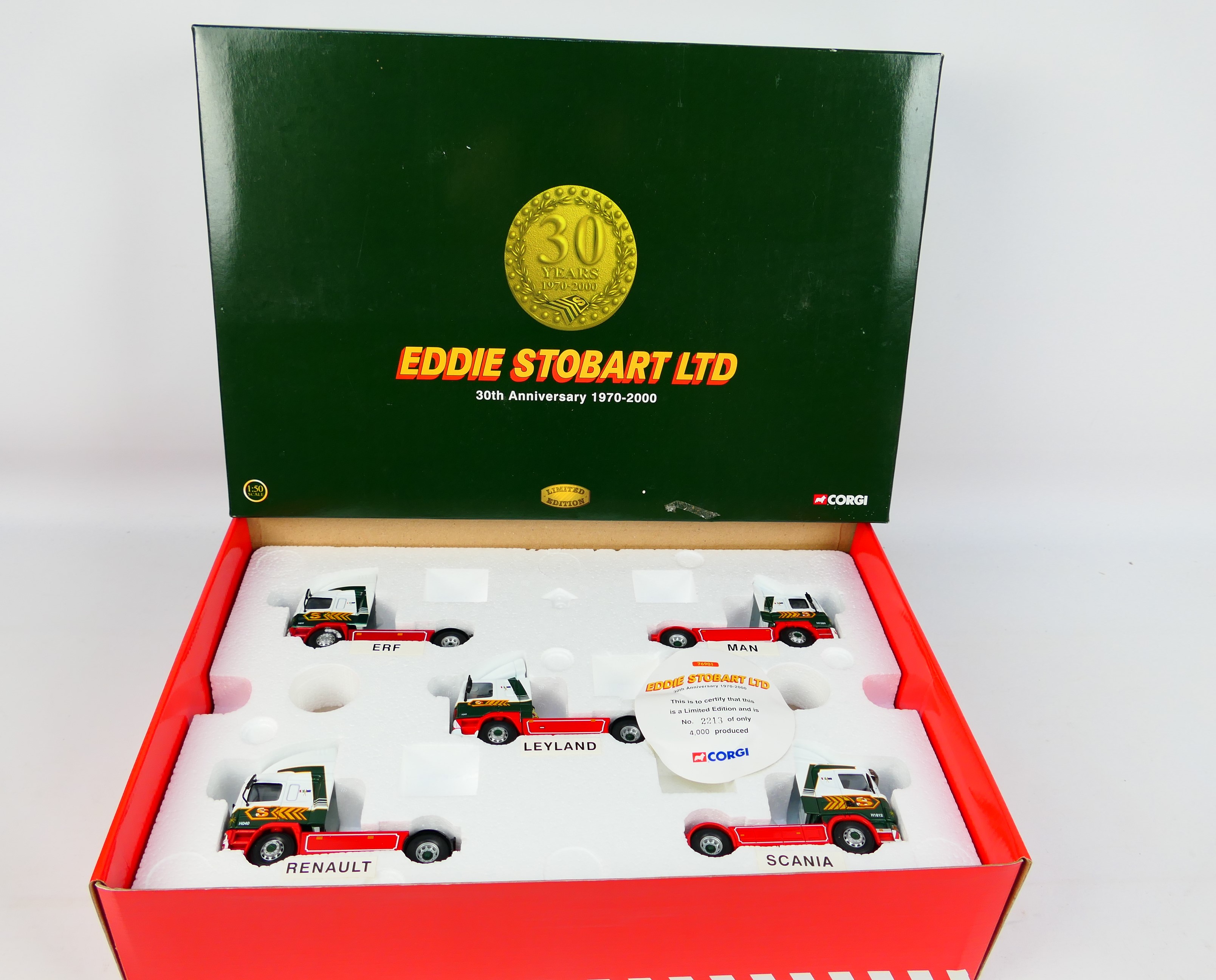 Corgi - A boxed Corgi #76901 Limited Edition 'Eddie Stobart Ltd. 30th Anniversary 1970-200' set. - Image 2 of 12