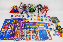 Marvel - Toy Biz - Spider-Man - X-Men - A collection of action figures including Spy Wolverine,