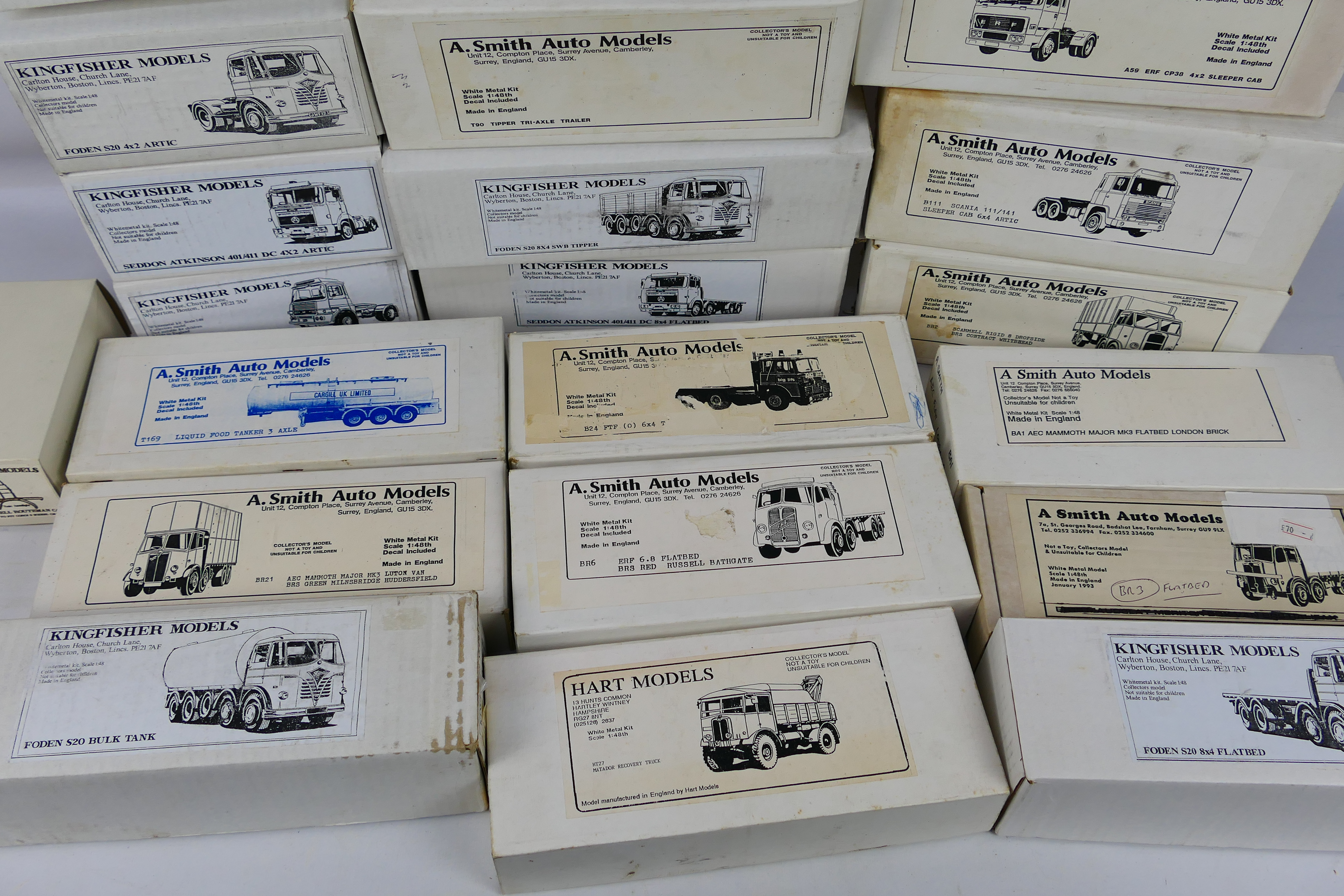 Kingfisher Models - Alan Smith Models - A group of 21 EMPTY Boxes for various white metal - Image 3 of 3