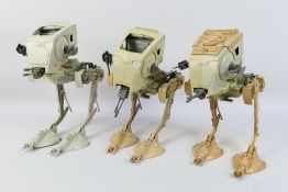 Kenner - Star Wars - A group of three Star Wars AT-STs from 1982.