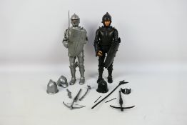 Louis Marx - 2 x unboxed figures from the Noble Knight series,