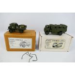 Hart Models - 2 x boxed white metal and resin model in 1:48 scale, a Bedford QLR and a C.M.P.
